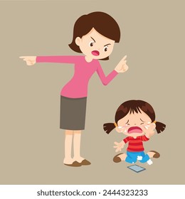 parent angry scold to kid because of smartphone addiction