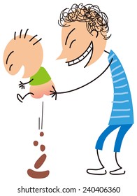 Parent to be defecation in young children