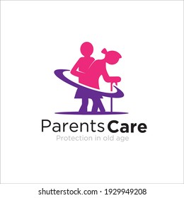 Logo-Designs für die Elternpflege, einfach, modern, mit dem Logo für Versicherungen und Schutz