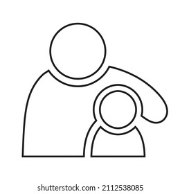 contorno de icono primario e secundario, ilustración vectorial