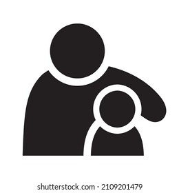 parent and child icon, vector illustration
