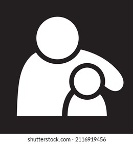 parent and child icon, vector illustration