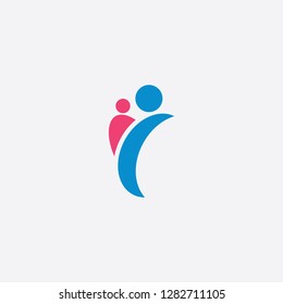parent and child letter y logo symbol 