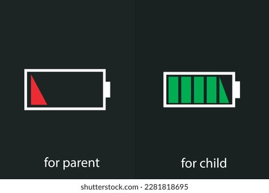 Parent and child matching t shirt design