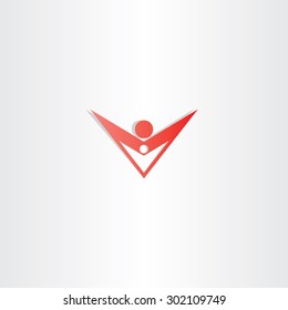 parent and child red icon vector protection