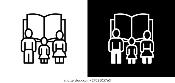 Icono de Educación principal Ilustración vectorial mixta