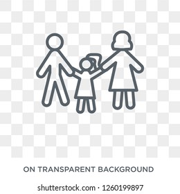 parent icon. Trendy flat vector parent icon on transparent background from family relations collection. High quality filled parent symbol use for web and mobile
