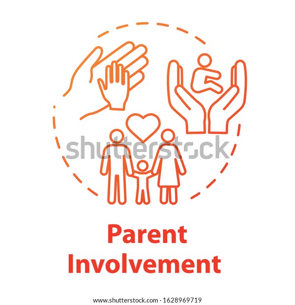 Parent Involvement Concept Icon Positive Environment Stock Vector ...