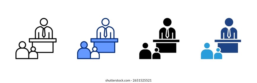 Coleção de vários estilos da folha de ícones da Reunião Master
