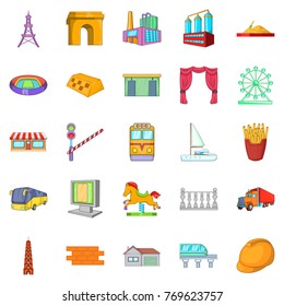 Parent state icons set. Cartoon set of 25 parent state vector icons for web isolated on white background