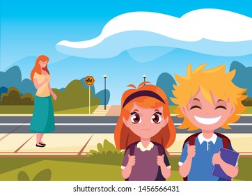 parent with students kids back to school