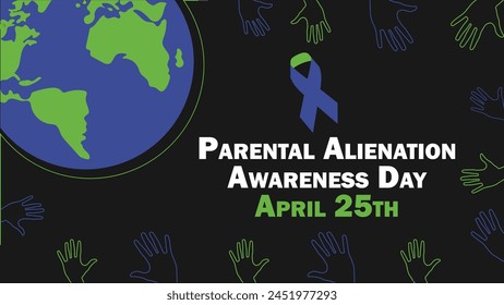 Parental Alienation Awareness Day vector banner design