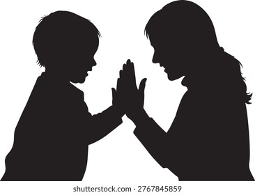 Parental bond expression joyful connection. Ideal for greeting cards and family-themed promotions.