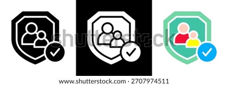 Parental Control Icon Of Glyph Style vector Illustration