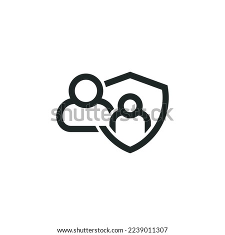 Parental control icon isolated on white background