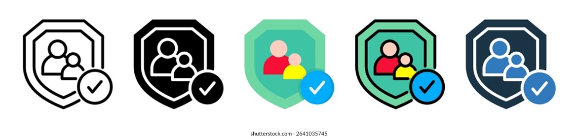 Parental Control Icon Multiple Style