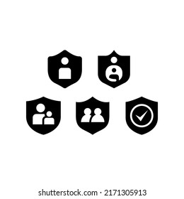 Parental Control Icon Set Vector Symbol Design Illustration