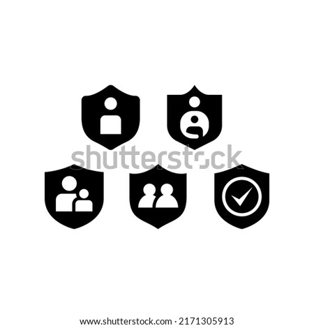 Parental Control Icon Set Vector Symbol Design Illustration