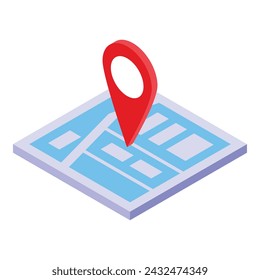 Parental control location icon isometric vector. Internet child. Online cyber service