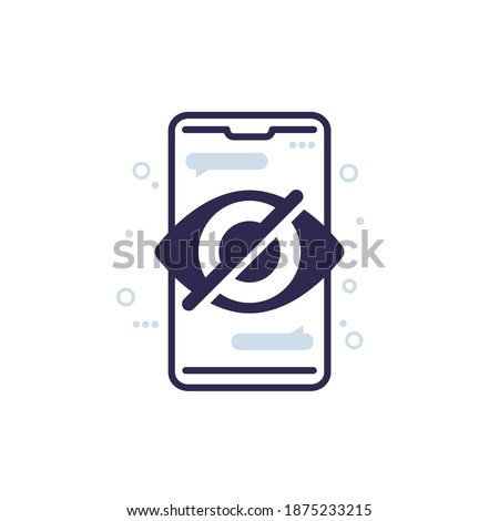 Parental control, mobile content access icon