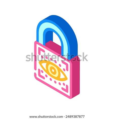 parental control product label caution isometric icon vector. parental control product label caution sign. isolated symbol illustration