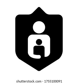 parental control sign icon vector