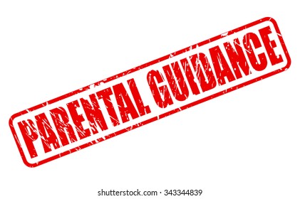 PARENTAL GUIDANCE red stamp text on white