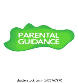 PARENTAL GUIDANCE stamp isolated on white