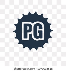 Parental Guidance vector icon isolated on transparent background, Parental Guidance transparency concept can be used web and mobile