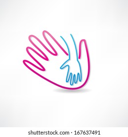 parental hand icon