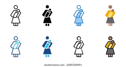 Elternurlaub Symbol Set mehrere Stilkollektion 
