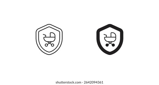 parental leave icon with white background vector stock illustration