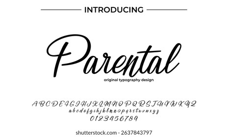 Parental – Modern Script Font with Elegant Handwritten Style