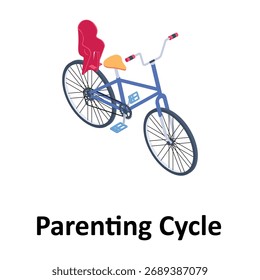 Parenting Cycle Vector icon which can easily modify or edit
