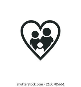 Parenting icon isolated on white background