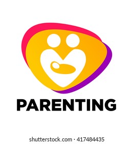 Parent Template Design Icon Logo Symbol Stock Vector (Royalty Free ...