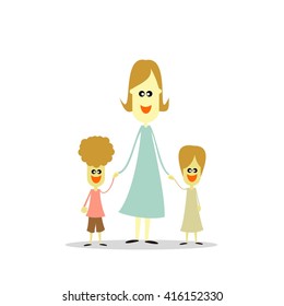 Parenting Logo Template. Family love poster design template
