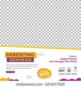 Parenting Seminar Social Media Post Template