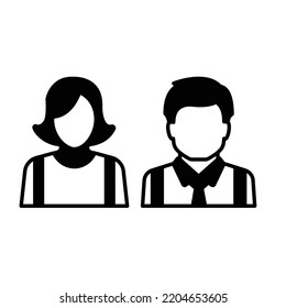 Parents Black Glyph Vector Icon which can easily modifiy or edit

