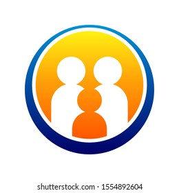 Parents and Child Logo can be used for company, icon, etc