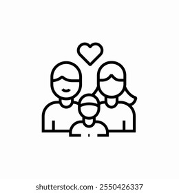 parents child love icon sign vector