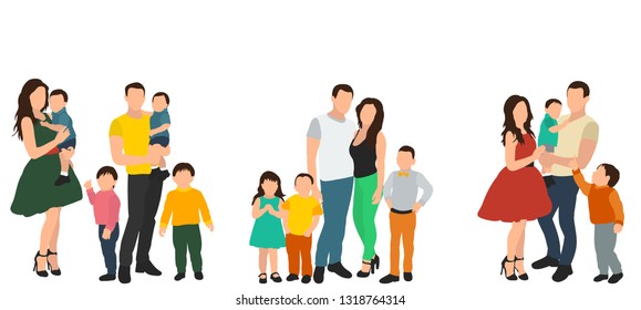 parents and children, set