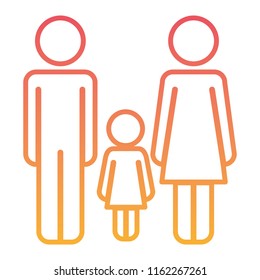 parents couple with daughter