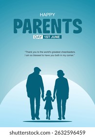 Parents Day. Global Day of Parents background vector illustration