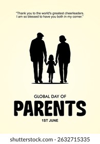 Dia dos Pais. Ilustração do vetor de plano de fundo Dia Global dos Pais.