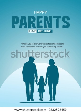 Parents Day. Global Day of Parents background vector illustration