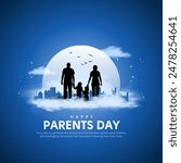 Parents Day. Happy Parents Day Creative Vector Illustration design