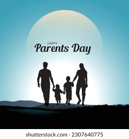 Parents Day. Happy Parents Day Vector Illustration. Parents Day Concept.