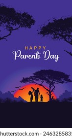 Parents Day. Happy Parents Day Vector Illustration. Parents Day Concept