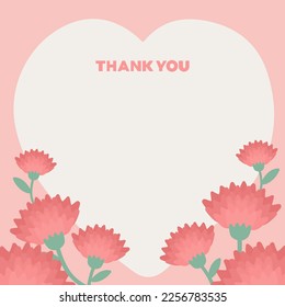 Parents day (Mother's Day and Father's Day) and teachers day Carnation decorative illustration vector.